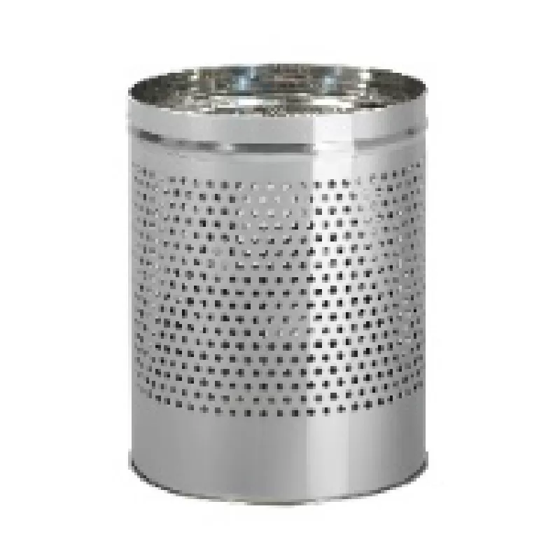 Фото товара: Efor Metal Офисная корзина хром металлическая сетчатая для бумаг 5 л
