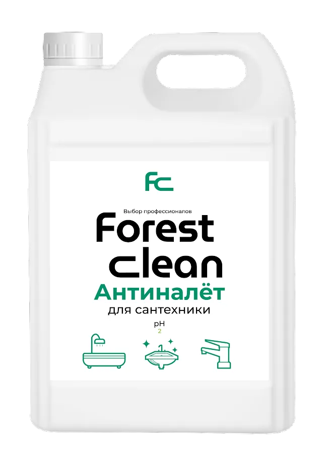 Фото товара: Forest clean чистящее средство от известкового налета ржавчины Антиналет 5 л.