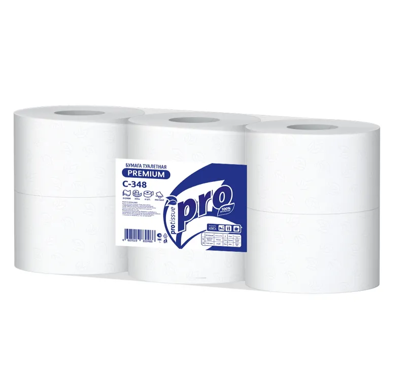 Фото товара: Туалетная бумага PROtissue 2-сл. 300 м белая (C348) (6 шт.)