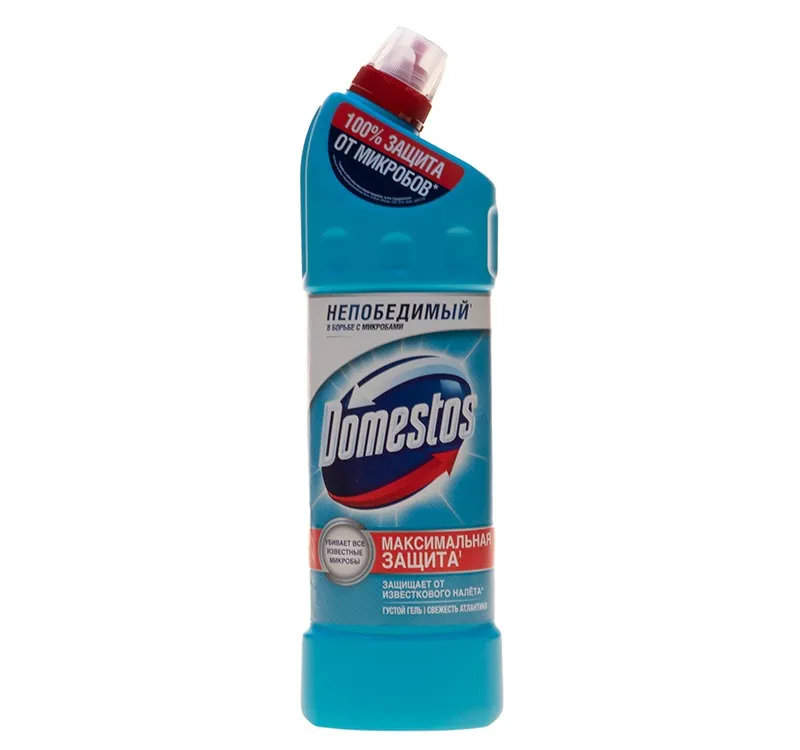 Фото товара: Средство для мытья сантехники 1,0л Domestos Свежесть атлантики