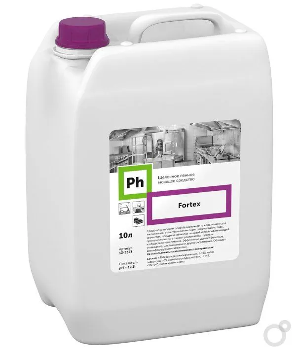 Фото товара: Ph Fortex Щелочное пенное моющее средство, 10 л