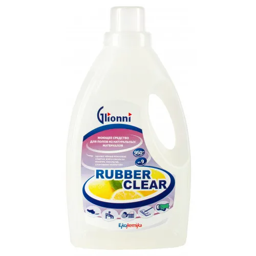 Фото товара: RUBBER CLEAR Моющее средство для полов из натуральных материалов, 0,95 л 1/12