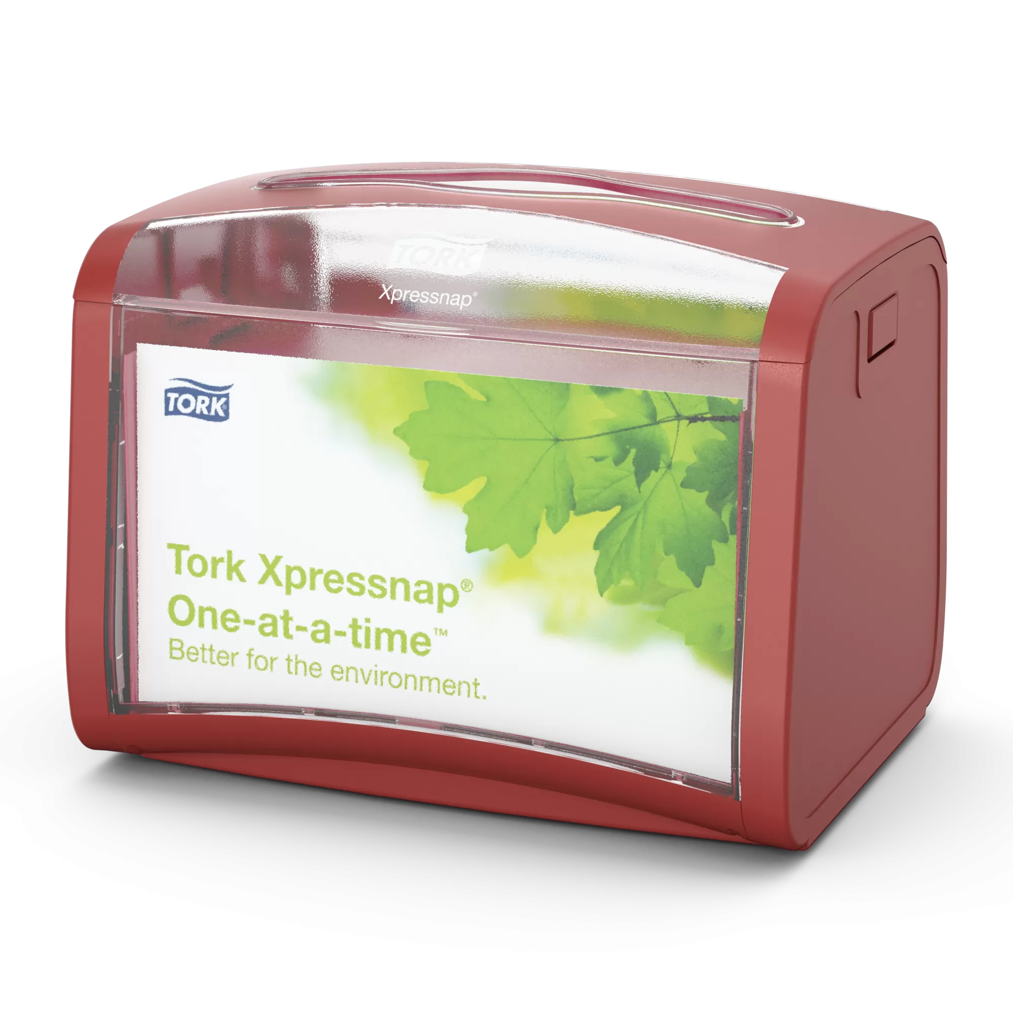 Фото товара: Диспенсер настольный Tork Xpressnap, N4, 155х201х150 мм, красный
