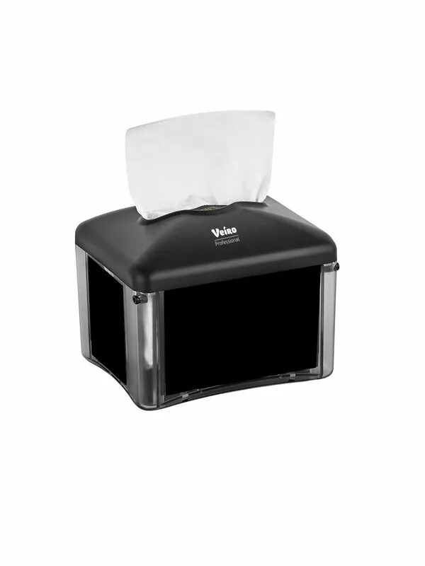 Фото товара: Диспенсер для настольных салфеток Veiro Professional EASYNAP micro, Z и V-сложения, черный 303409