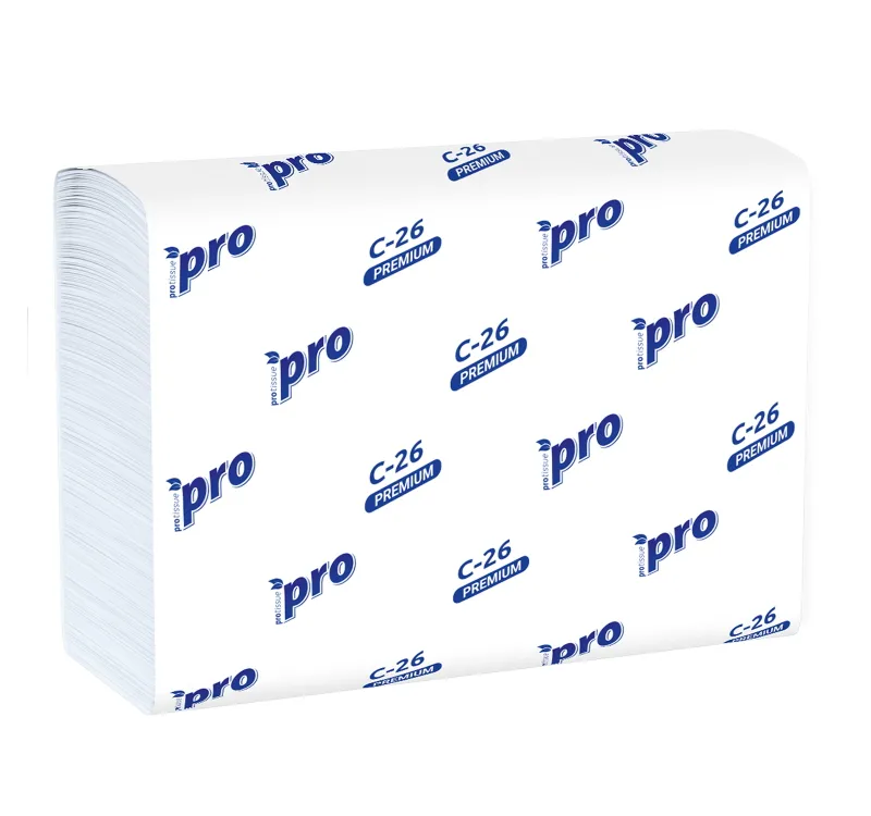 Фото товара: Полотенце бумажное PROtissue Premium Z-слож. 2-сл. 150 л./упак. белое (C26) (15 шт.)
