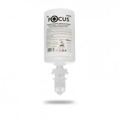Фото товара: Жидкое мыло-пена Стандарт без запаха «POCUS LIQUID SOAP FOAM STANDART WITHOUT SMELL» ТМ POCUS, флакон 1 л, (S4)