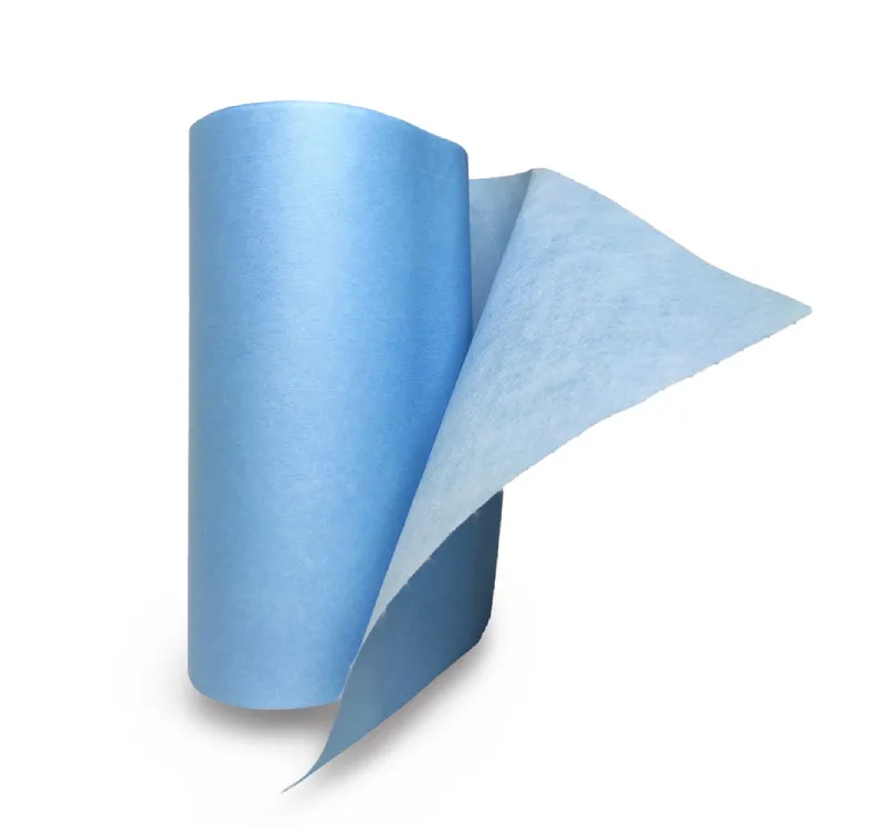 Фото товара: Протирочный нетканый материал HACCPER W80 Extra Strong Blue 32х30 см 56 г/м2 синий 400 л./рул.