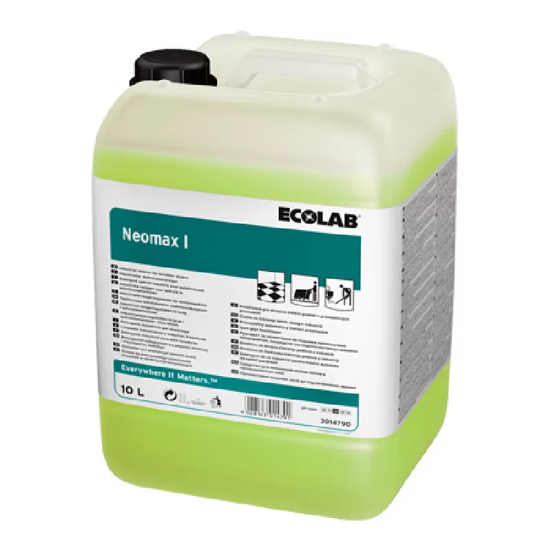 Фото товара: Ecolab Neomax I интенсивное сильнощелочное низкопенное моющее средство для промышленных объектов, 10 л