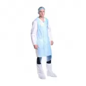Фото товара: Haccper Фартук Polytex одноразовый, 150х85 см, 40 мкм, голубой, 40 шт/рул, 200 шт/кор