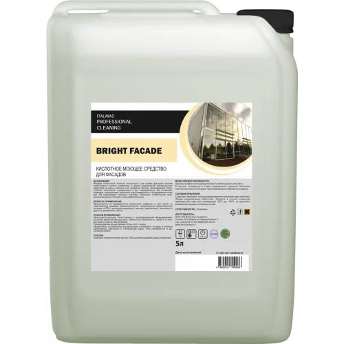 Фото товара: Кислотное моющее средство для фасадов IPC BRIGHT FACADE, 5 л