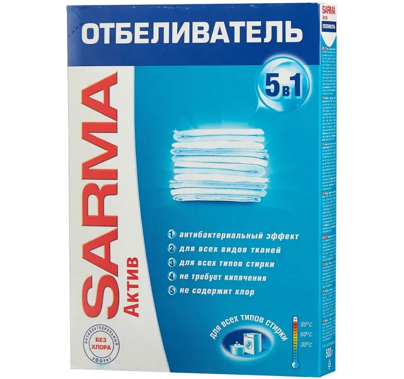 Фото товара: Отбеливатель  500г SARMA Актив