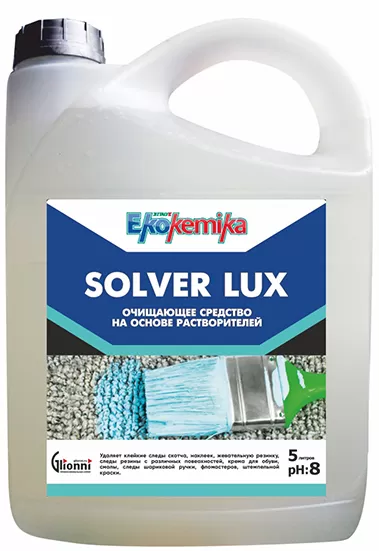 Фото товара: Ekokemika Solver Lux Средство для удаления следов скотча, маркера, жевательной резинки, 5 л