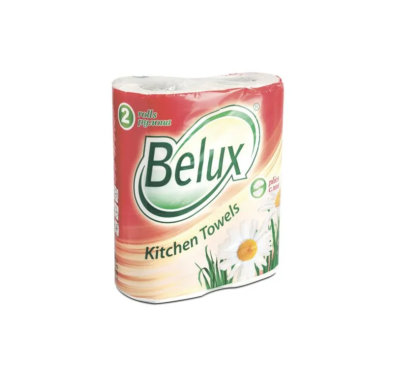 Фото товара: Полотенце бумажное Belux 2-сл. 2рул./упак. белое