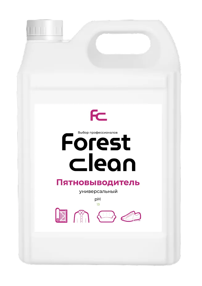 Фото товара: Forest clean  Пятновыводитель универсальный очиститель  5 л.