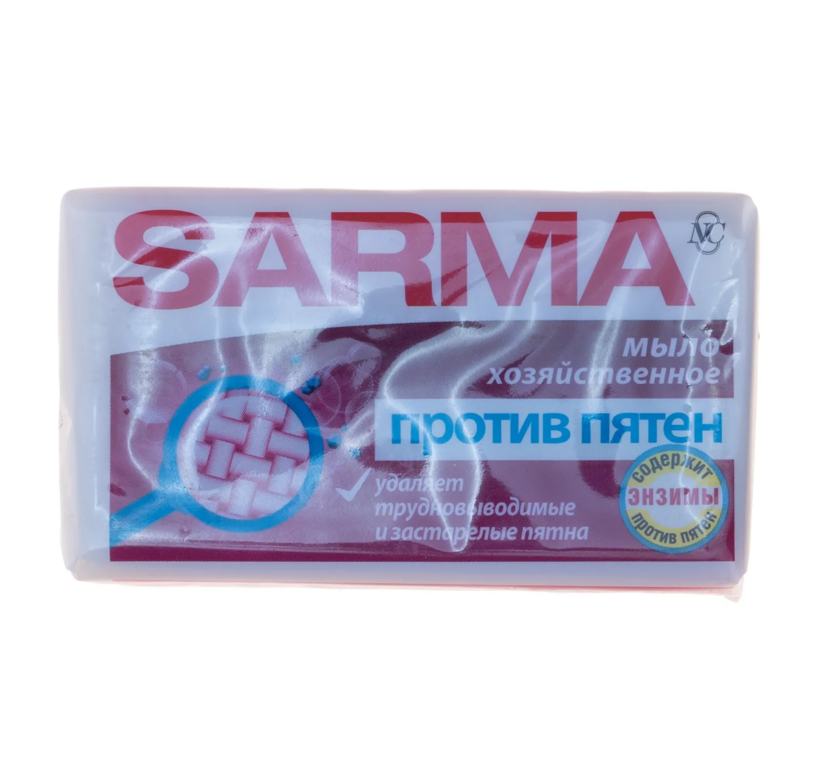 Фото товара: Мыло хозяйственное SARMA против пятен 140 г 