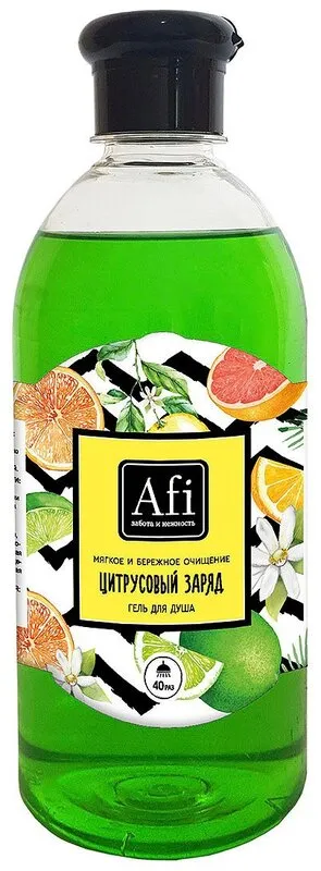 Фото товара: Гель для душа Afi Цитрусовый заряд, 500 мл