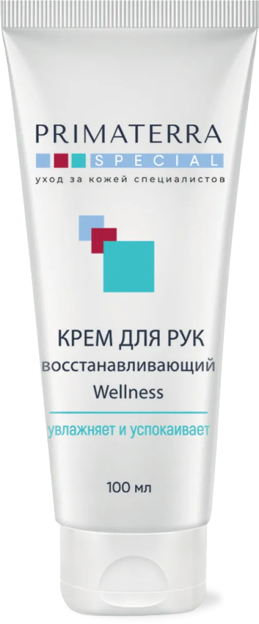 Фото товара: Крем для рук восстанавливающий Wellness линейки Primaterra Special