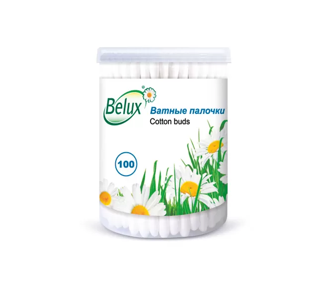 Фото товара: Ватные палочки Belux 100 шт в  стакане
