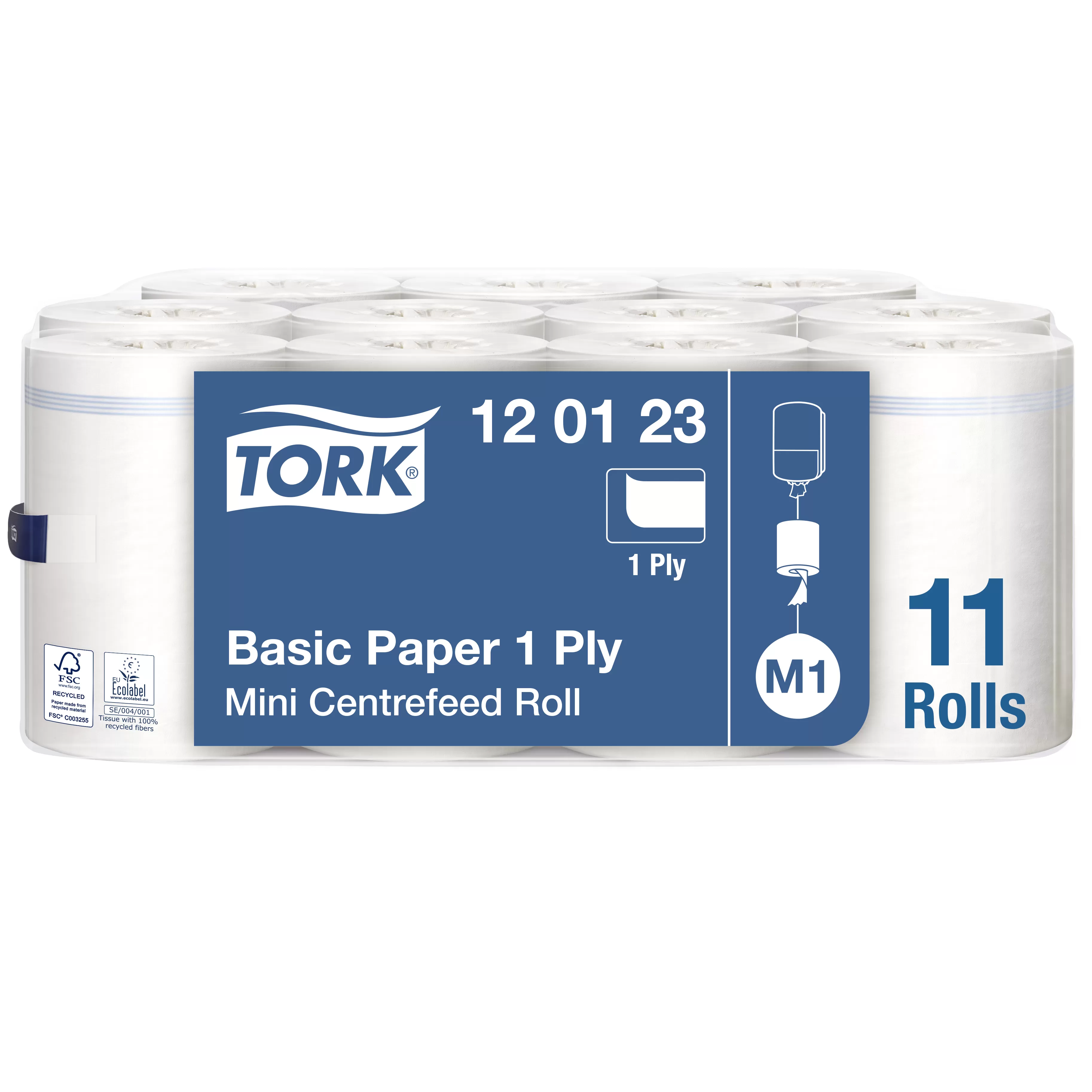 Фото товара: Базовая протирочная бумага Tork 1 сл белая Universal