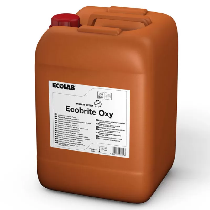 Фото товара: Ecolab Ecobrite Oxy высокотемпературный отбеливатель на основе кислорода для любых тканей, кроме шерсти и шелка