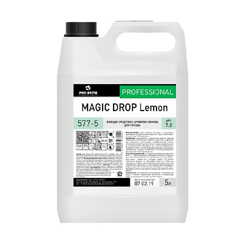 Фото товара: Magic Drop Lemon средство с ароматом лимона для мойки посуды