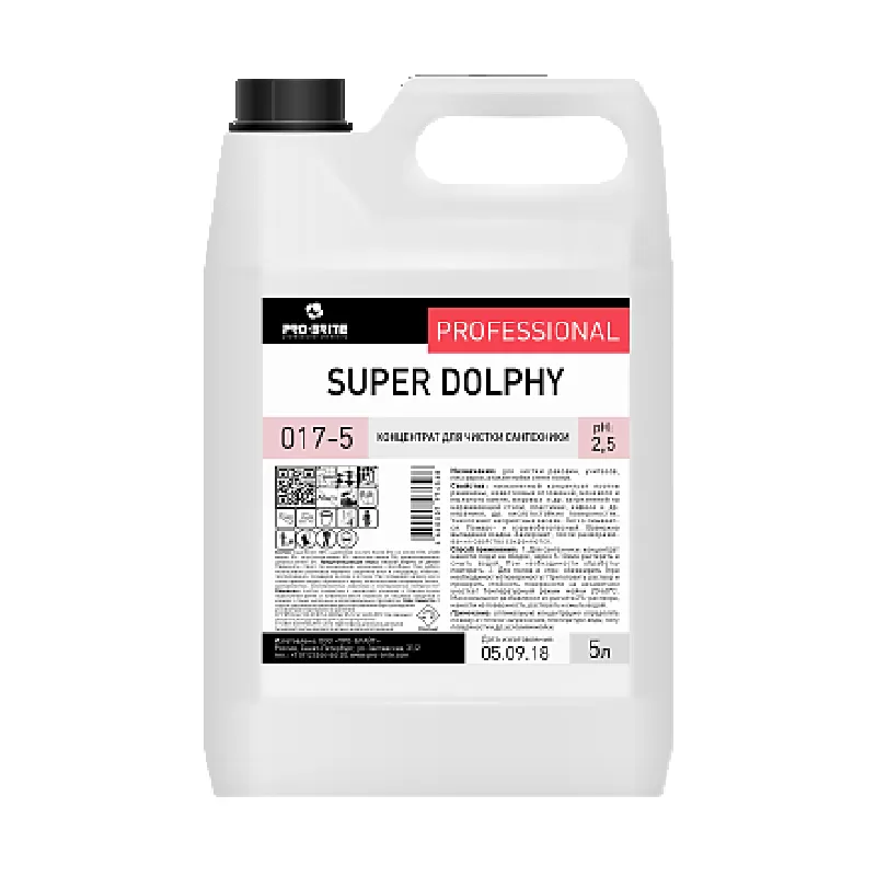 Фото товара: Super Dolphy концентрат для чистки сантехники от известковых отложений и ржавчины