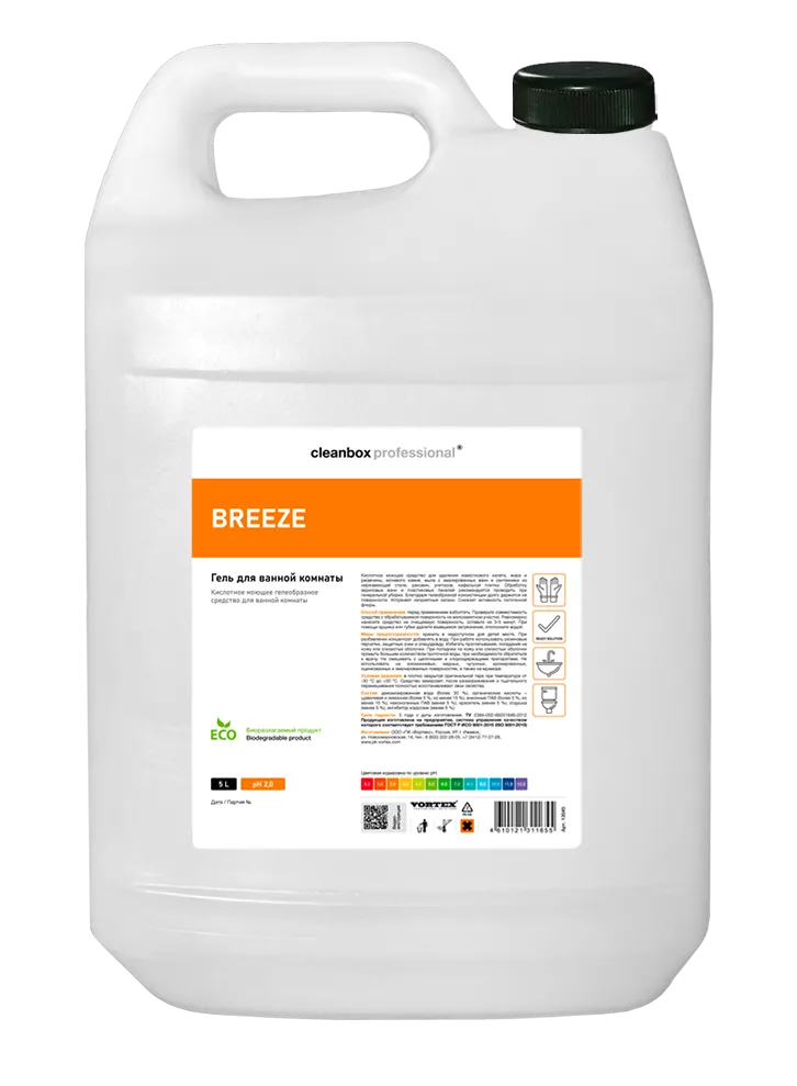 Фото товара: Гель для сантехники CleanBox Professional BREEZE, 5 л