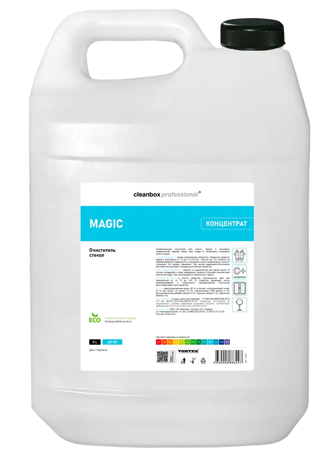Фото товара: Очиститель стекол CleanBox Professional MAGIC (концентрат), 5 л