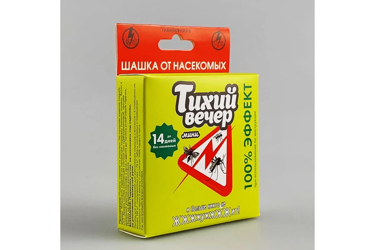 Фото товара: Шашка «ТИХИЙ ВЕЧЕР» Мини инсектицидная, 30 г