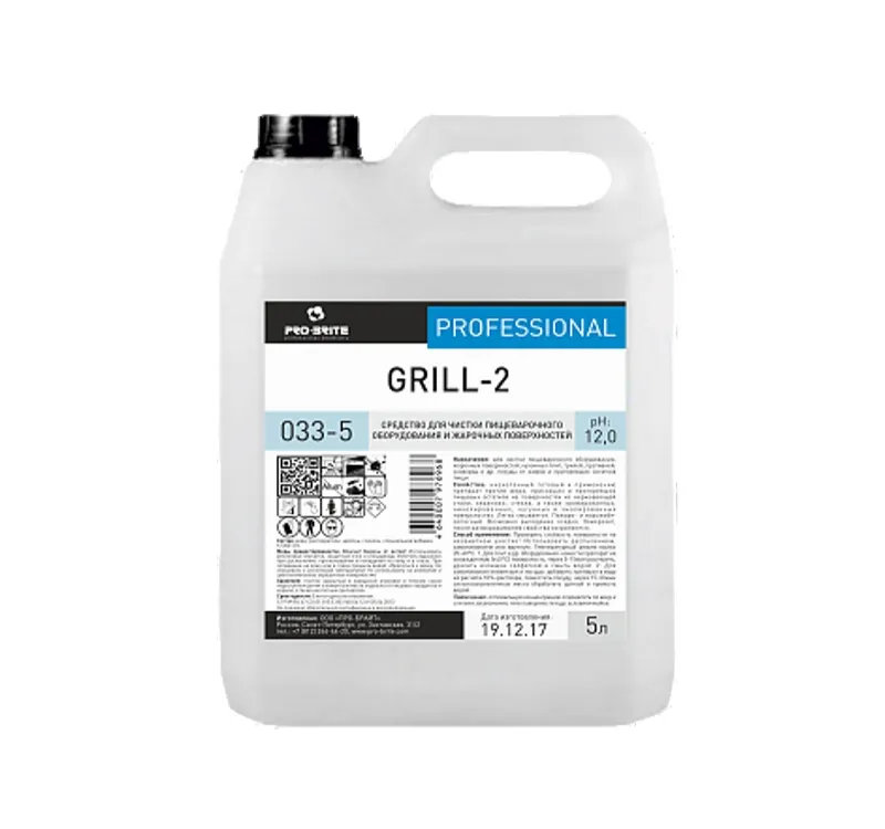 Фото товара: Средство для мытья печей, грилей и духовок   5л Pro-Brite GRILL-2 (033-5)