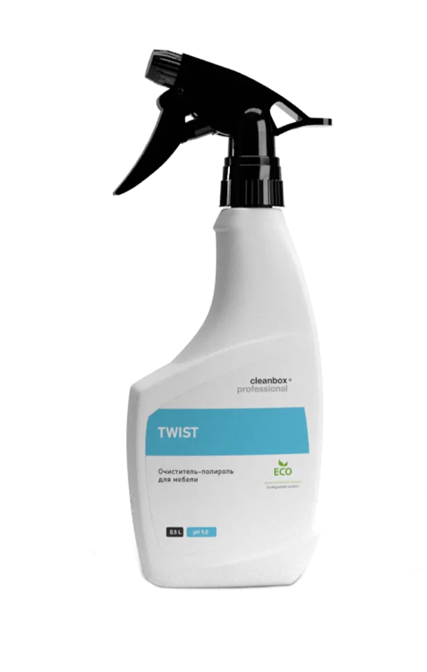 Фото товара: Очиститель-полироль для мебели 5 в 1 CleanBox Professional TWIST с триггером, 500 мл