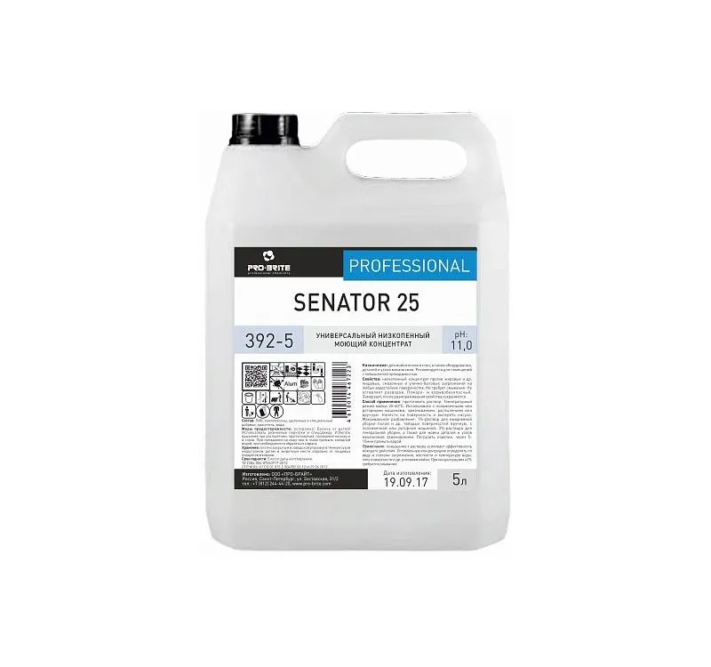 Фото товара: Средство универсальное моющее  5л Pro-Brite SENATOR 25 низкопенное (392-5)
