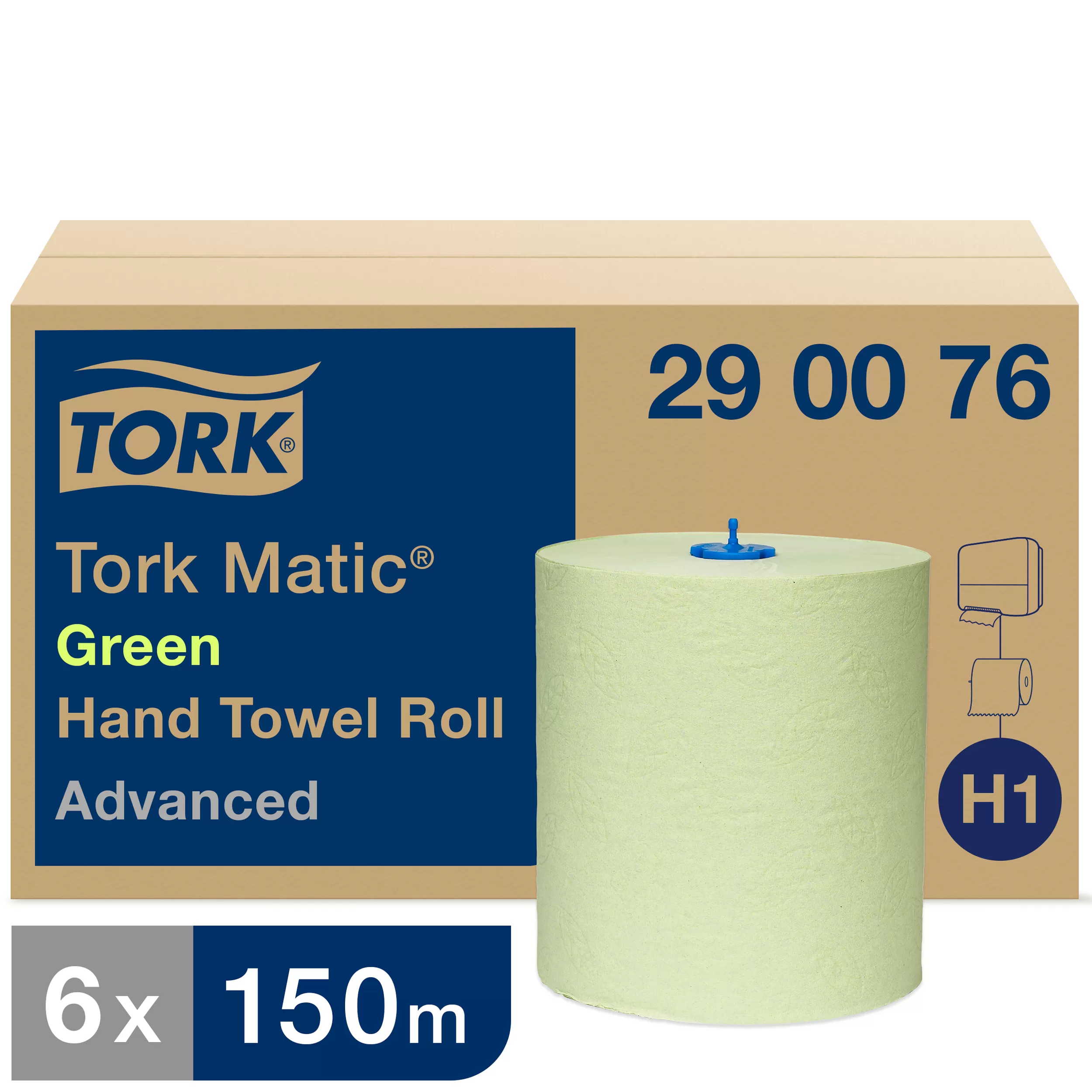 Фото товара: Tork Matic© полотенца в рулонах 2 сл зелёные
