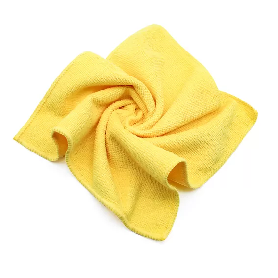 Фото товара: Warp-knitting Салфетка из микрофибры универсальная 30х30см, Плотность 220гр/м., жёлтая