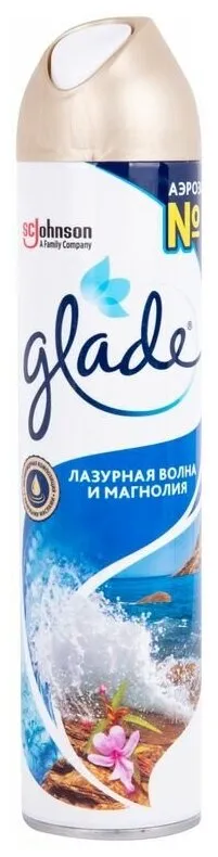 Фото товара: Glade Освежитель воздуха Лазурная волна и Магнолия, 300 мл