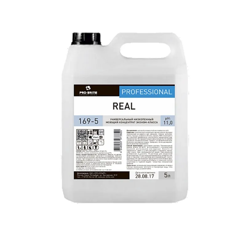 Фото товара: Средство для мытья полов  5л Pro-Brite REAL (169-5)