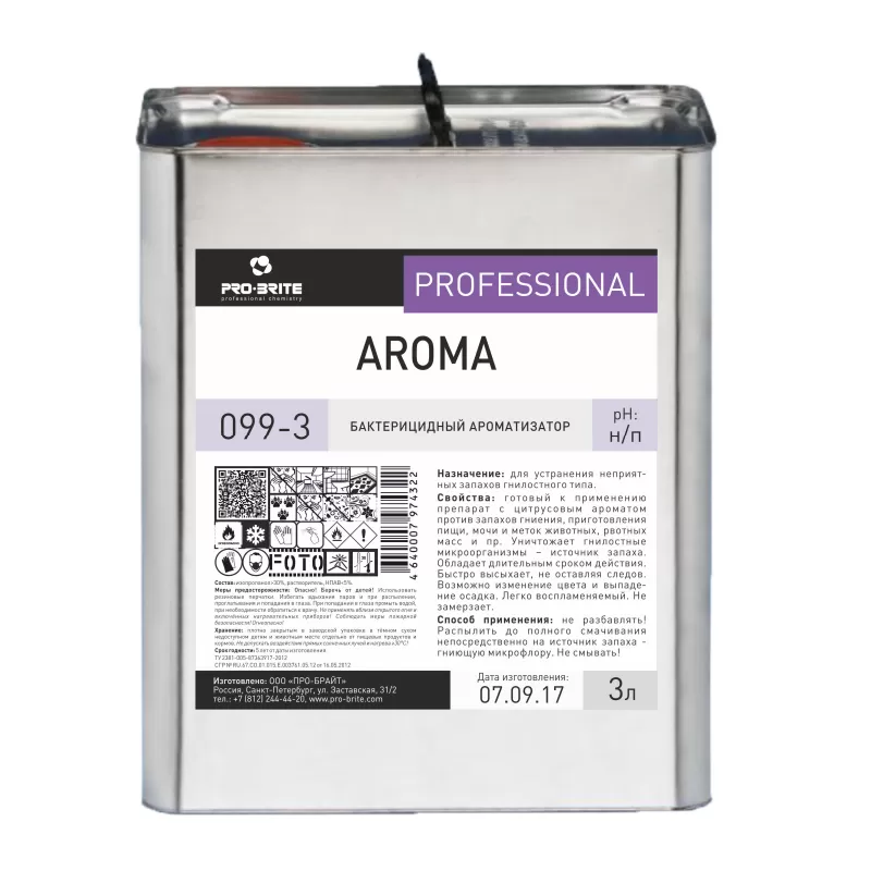 Фото товара: Pro-Brite Aroma, бактерицидный ароматизатор, 3 л
