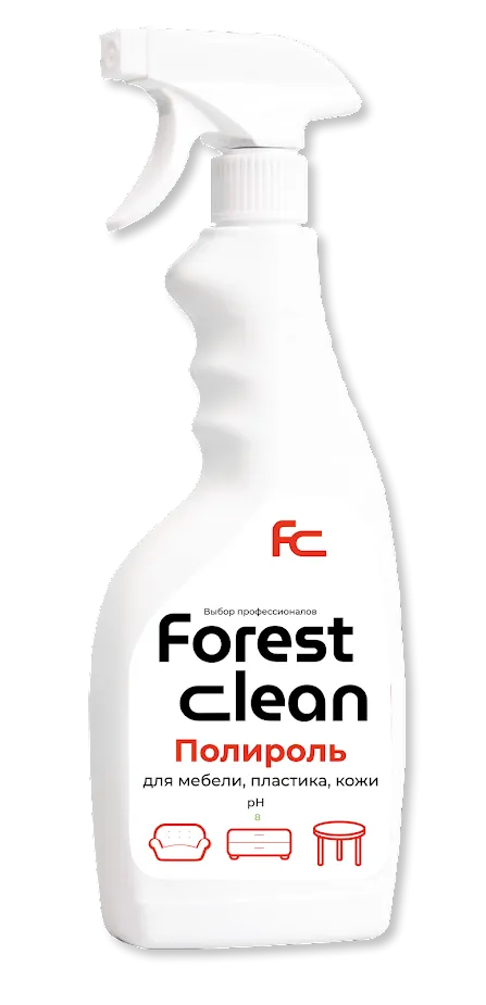 Фото товара: Forest Clean Полироль матовый для мебели, пластика, кожи 500 мл.