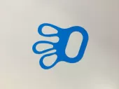 Фото товара: Haccper Уплотнитель (натяжитель) для кольчужных перчаток из полиуретана, синий, толщина 0,15мм