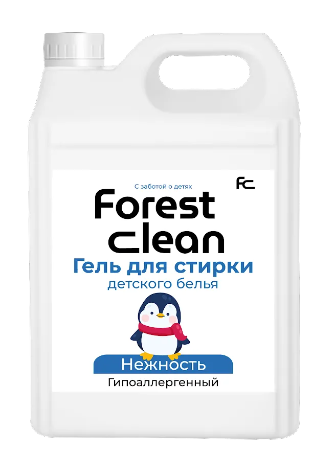 Фото товара: Forest Clean гель для стирки детского белья “НЕЖНОСТЬ” 5л.