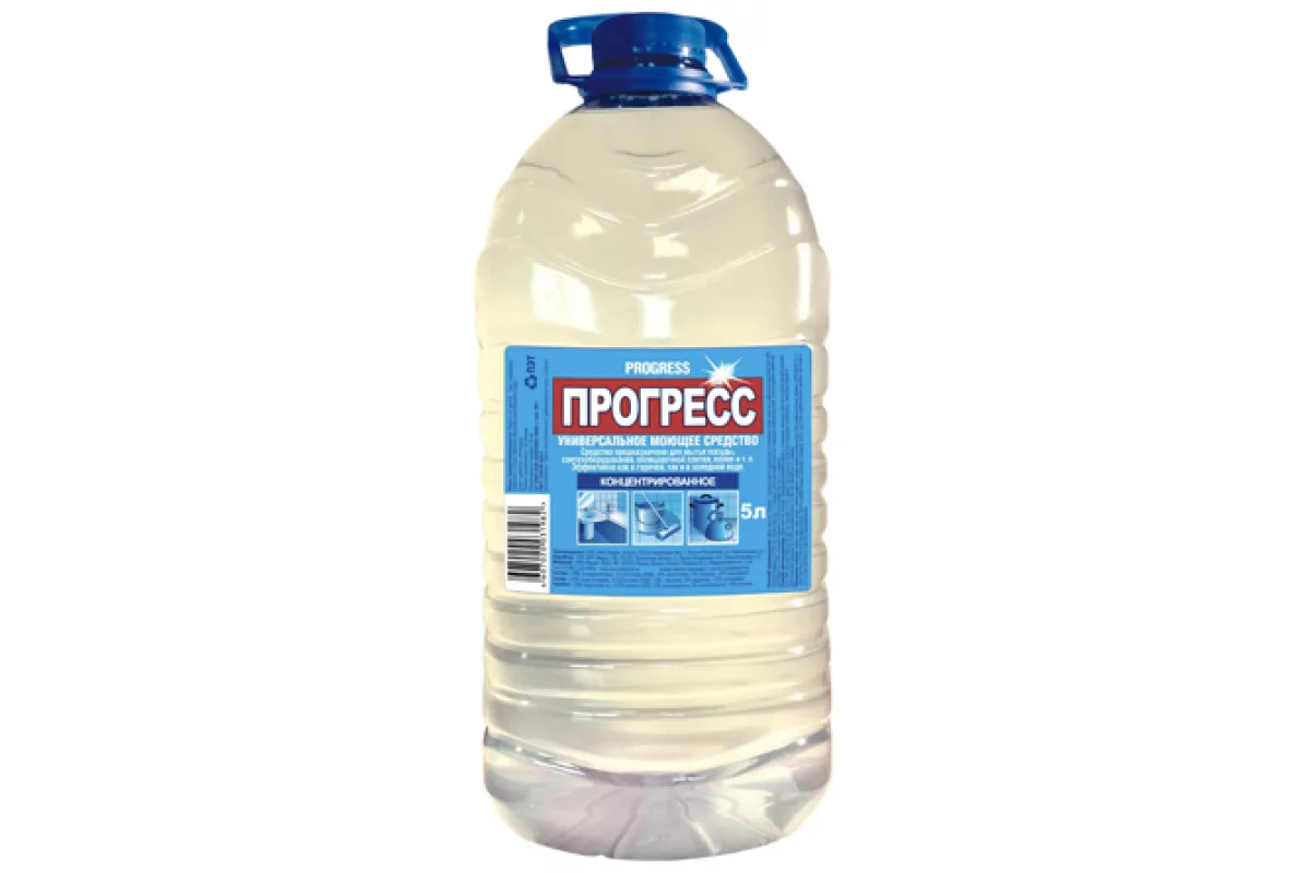 Фото товара: Прогресс универсальное моющее средство, 5 л (бутылка ПЭТ, 4 шт.)