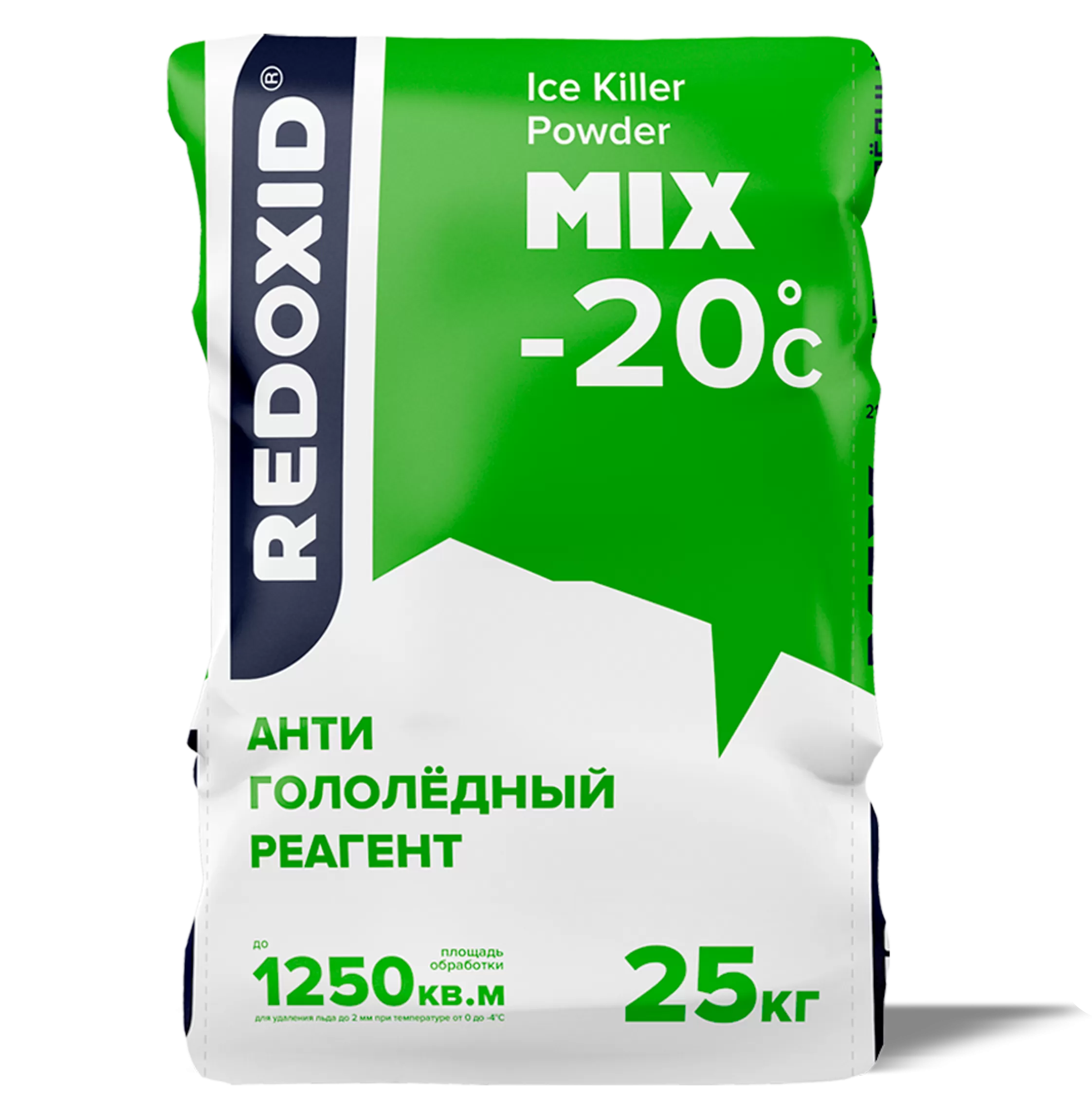 Фото товара: 2105-25 • Ice Killer Powder Mix (Айс Киллер Паудер Микс) 25кг, Антигололёдный реагент для t не ниже