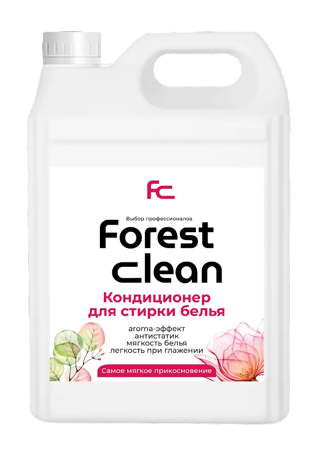 Фото товара: Forest Clean Кондиционер для стирки белья “Самое мягкое прикосновение” 5л.