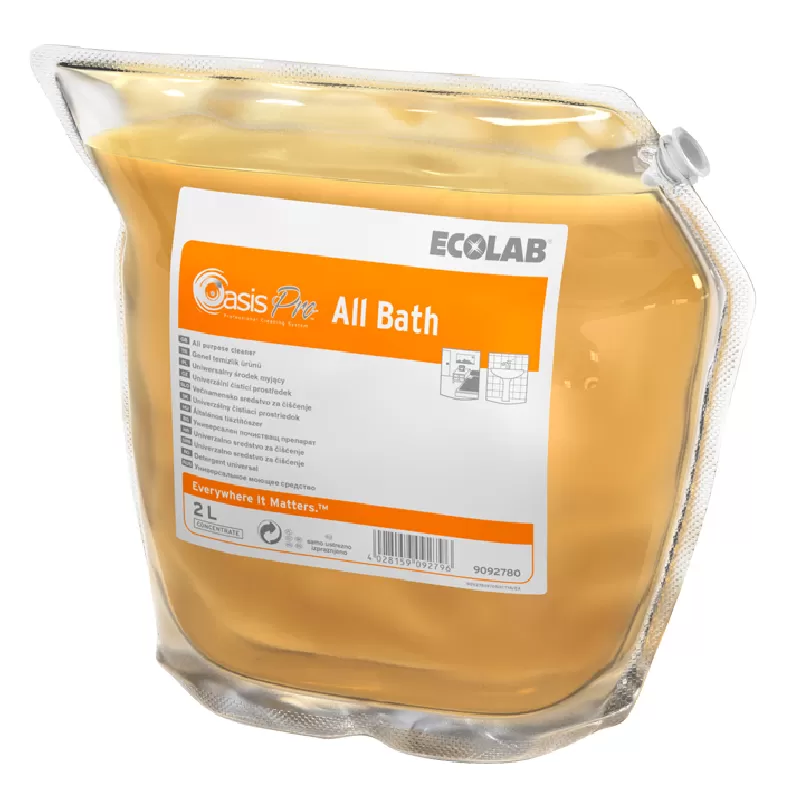 Фото товара: Ecolab Oasis Pro All Bath Слабощелочное моющее средство для ванных комнат