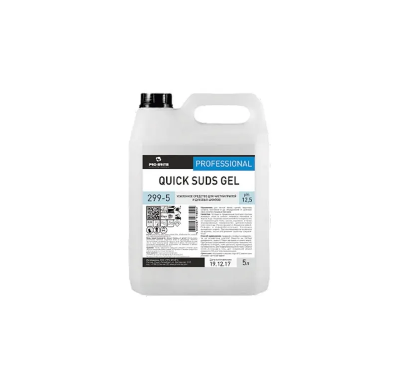 Фото товара: Средство для мытья печей, грилей и духовок   5л Pro-Brite QUICK SUDS GEL (299-5)
