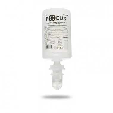 Фото товара: Жидкое мыло Стандарт без запаха «POCUS LIQUID SOAP STANDART WITHOUT SMELL» ТМ POCUS, флакон 1 л, (S4)