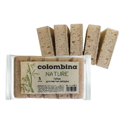 Фото товара: Губки для посуды Colombina «Nature», 5 шт.