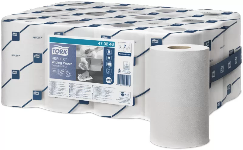Фото товара: Протирочная бумага Tork Reflex™ 1 сл белая M3 Universal