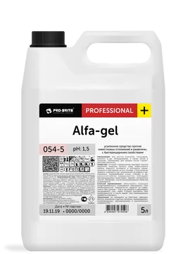 Фото товара: Alfa-gel гель-концентрат с дезинфицирующим эффектом против ржавчины и известковых отложений