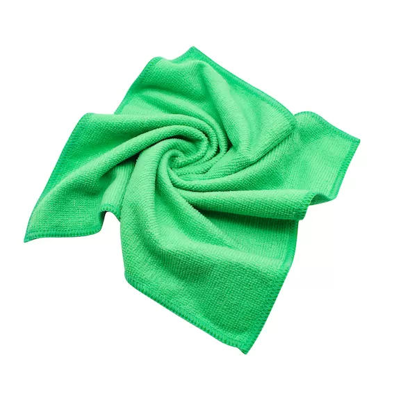 Фото товара: Warp-knitting Салфетка из микрофибры универсальная 30х30см, Плотность 220гр/м., зелёная